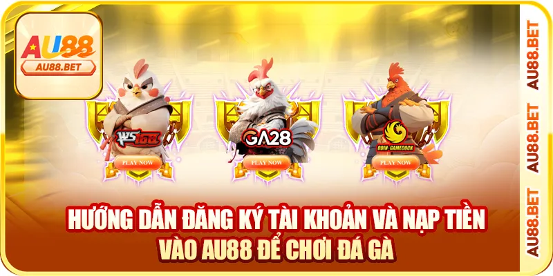 Hướng dẫn đăng ký tài khoản và nạp tiền vào AU88 để chơi đá gà